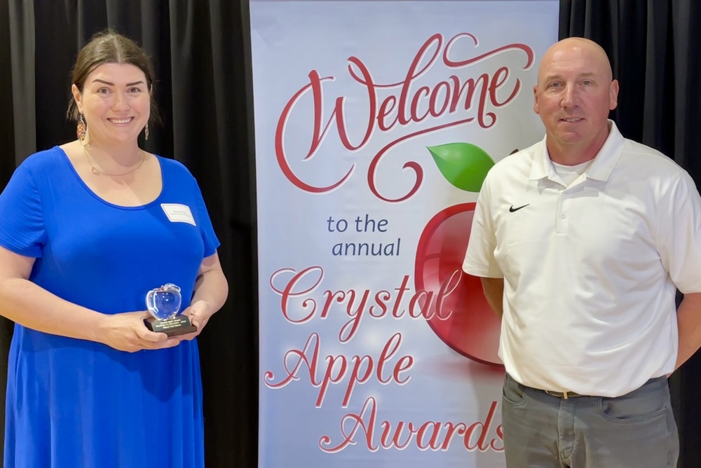 Ms. Harrison & Ryan Heinrich at Crystal Apple Awards